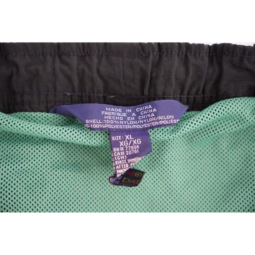 Vintage Tommy Hilfiger Swim Shorts Mens XL Green Outdoors Expedition Nylon - Picture 6 of 9